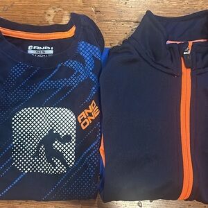 AND1 Navy and Orange Sportswear Set